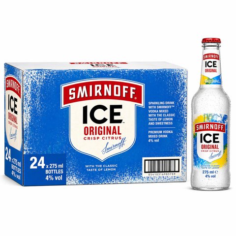 Smirnoff Ice 275ml - 24 Glass Bottles