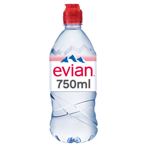 Evian Water with Sports Cap 750ml - Pack of 12