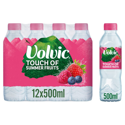 Volvic Touch of Summer Fruits 500ml - Pack of 12