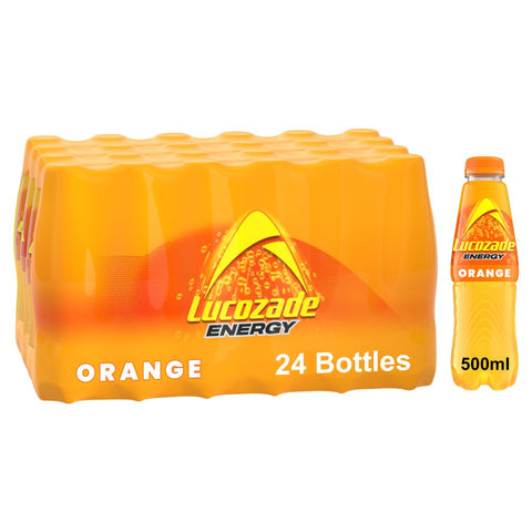 Lucozade Energy Drink Orange 500ml - Pack of 24