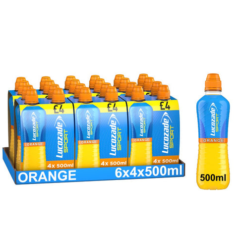 Lucozade Sport Drink Orange 500ml - Pack of 24