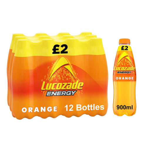 Lucozade Energy Drink Orange 900ml - Pack of 12