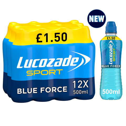 Lucozade Energy Drink Blue Burst 500ml - Pack of 12