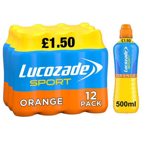 Lucozade Sport Drink Orange 500ml - Pack of 12