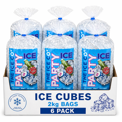 Ice Cubes 2kg Bags – Pack of 6