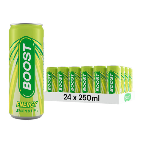 Boost Energy Lemon & Lime 250ml - Pack of 24