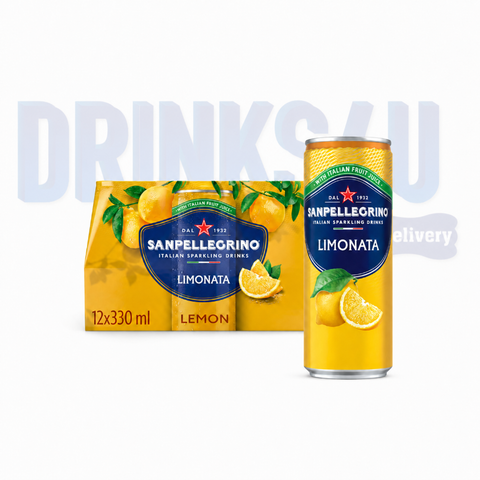 San Pellegrino Limonata Lemon Sparkling Drink 330ml (Pack of 12)