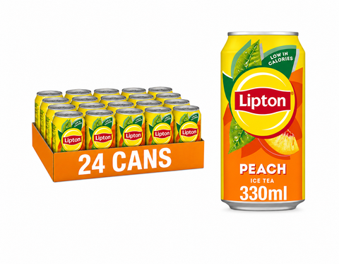 Lipton Peach Ice Tea 330ml Cans – 24 Pack