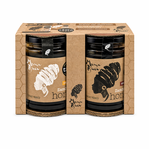 Mama Buci Zambian Pure Honey Twin Pack 340g (2 x Winter Harvest)