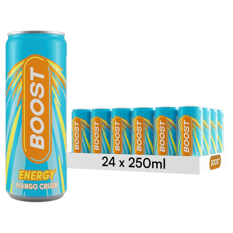 Boost Energy Mango Crush 250ml - Pack of 24