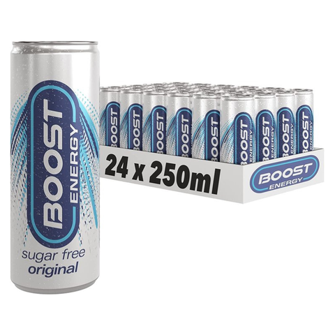 Boost Energy Sugar Free 250ml - Pack of 24