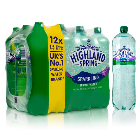 Highland Spring Sparkling Water 1.5L - Pack of 12