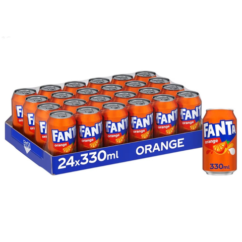 Fanta Orange 330ml - Pack of 24