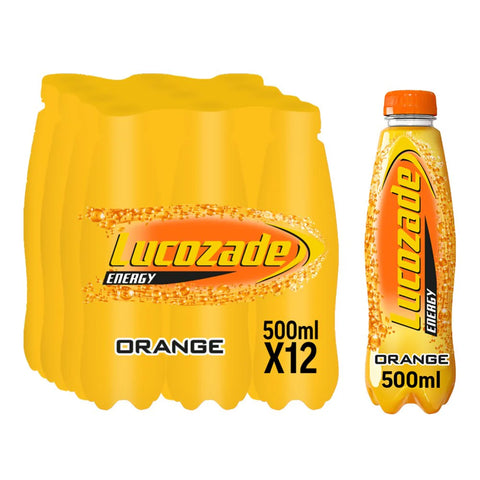 Lucozade Energy Orange 500ml - Pack of 12